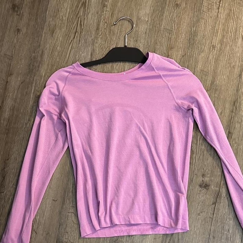 lululemon athletica Light Purple Long Sleeve Top